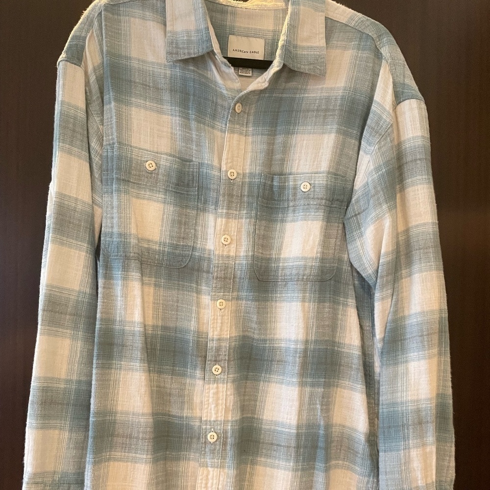Blue & White Flannel